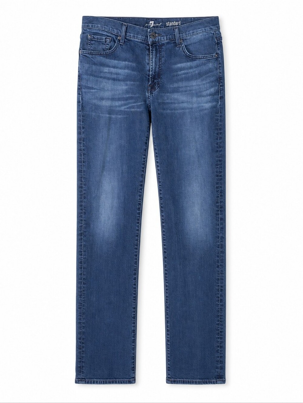 7 For All Mankind 7FAM Standard Men's Blue Slim Straight Jeans Size 36